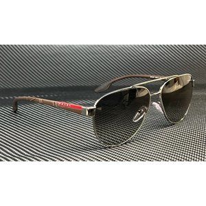 NEW - Prada Gunmetal Men's Gradient 58mm Sunglasses